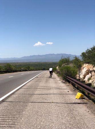 Cycling in the heat of the Arizona desert
