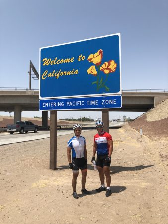 The guys at the California sign
