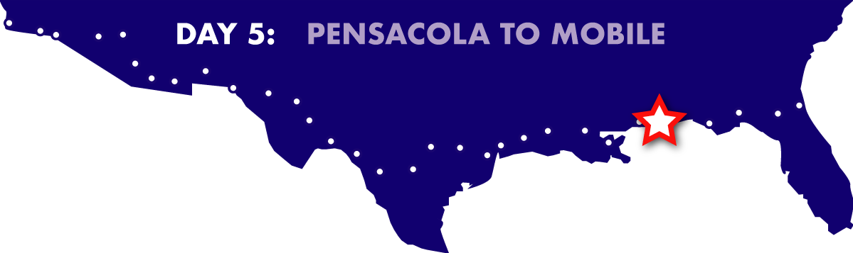 Day 5 - Pensacola to Mobile