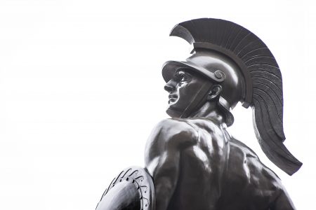 Photo: statue of Trojan war fighter