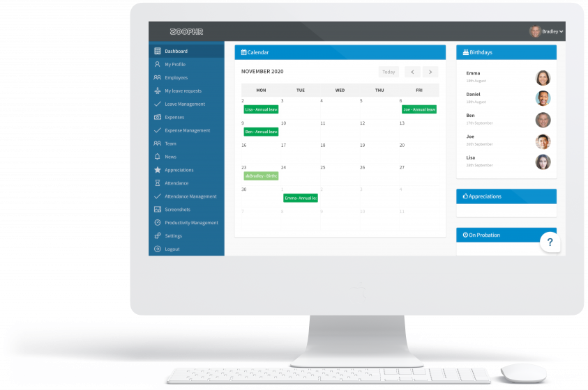 ZOOPHR Dashboard
