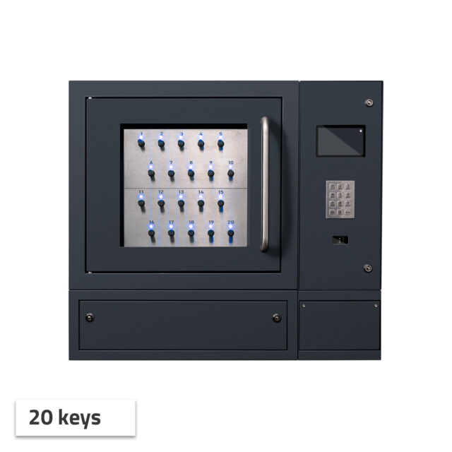 size storage 20 keys biometric key cabinet image