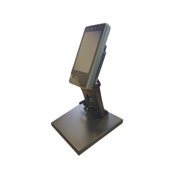 Image of desktop mount stand for the Uni-Ubi UFace 5 Pro with terminal