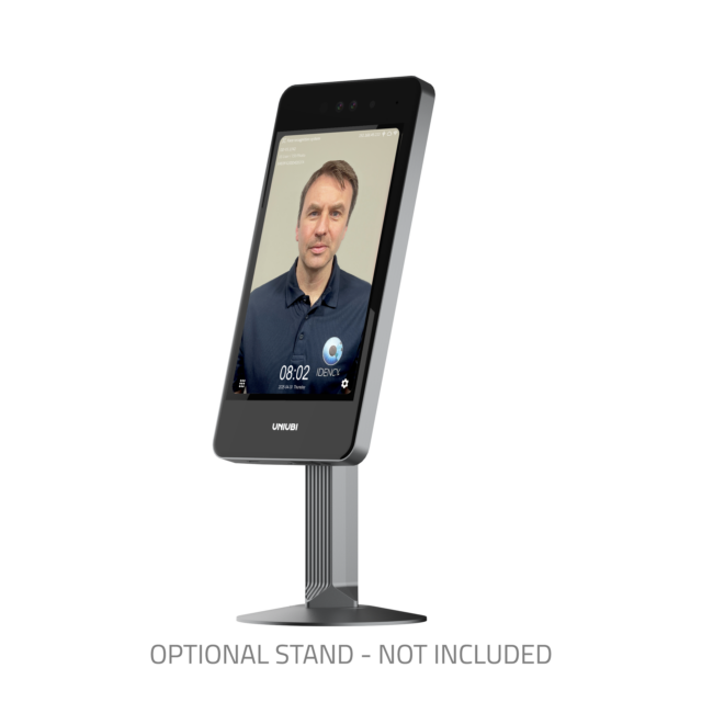 UFace 8 Pro with optional stand (not included).